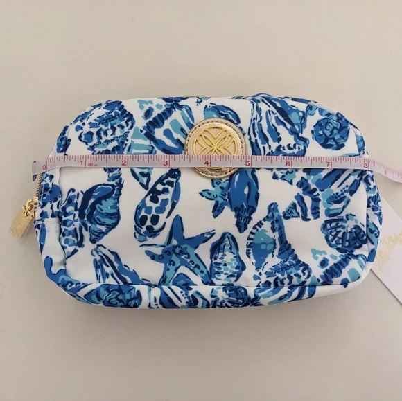 NWT! Lilly Pulitzer Jeanie Belt Bag In Resort White Shell Collector - Picture 13 of 16